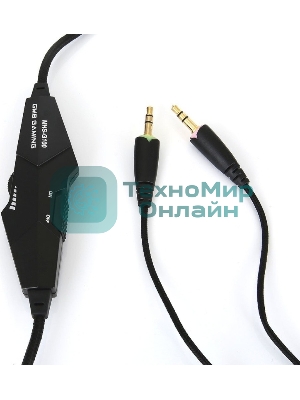 Гарнитура Gembird MHS-G100 чернцый/оранжевый, проводная