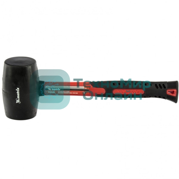 Киянка резиновая Matrix 11193 680 г, черная резина, фибергласовая рукоятка