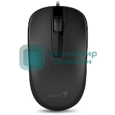 Мышь проводная Genius DX-120 черный, 1000 dpi, USB, кнопки - 3