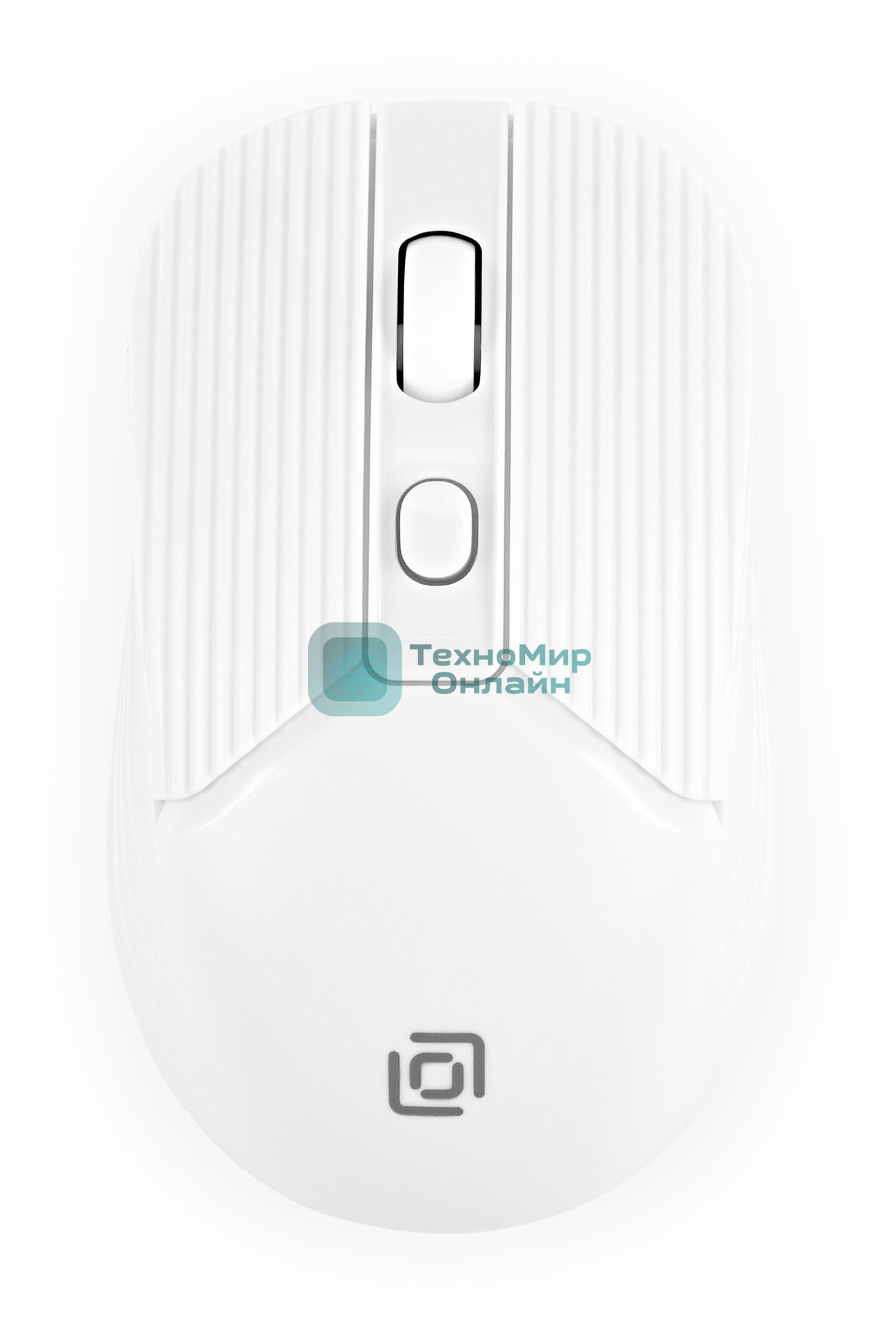 Мышь беспроводная Oklick 509MW белый, 1600 dpi, радиоканал, USB, кнопки - 4