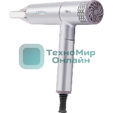 Фен Aresa AR-3230 серебристый, 1250 Вт, компактный