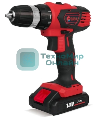 Дрель-шуруповерт Edon AD-14C, 14 В, 2 Ач, 25 Нм, щеточный