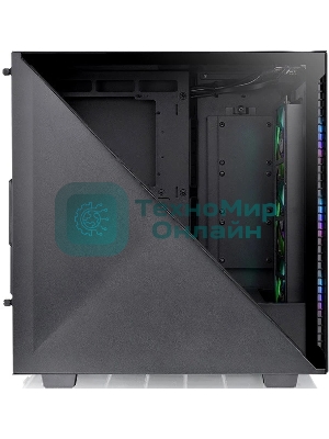 Компьютерный корпус Thermaltake Divider 300 TG ARGb черный без БП ATX 2x120мм 2xUSB 3.0 audio front door bott PSU