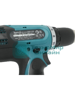 Дрель-шуруповерт Makita DDF453RFE, 18 В, 3 Ач, 42 Нм, щеточный