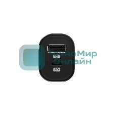Автомобильное зарядное устройство OLMIO Type-C + USB, 20W, PowerDelivery, QuickCharge3.0, черное