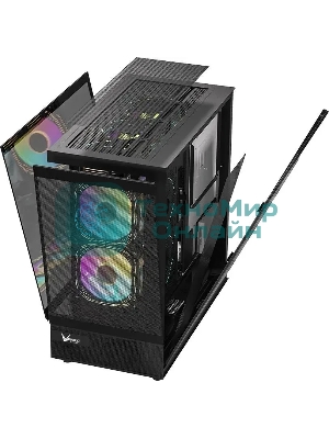Компьютерный корпус AeroCool/Formula Crystal Z8 черный без БП ATX 9x120мм 7x140мм 1xUSB2.0 1xUSB3.0 1xUSB3.1 audio bott PSU