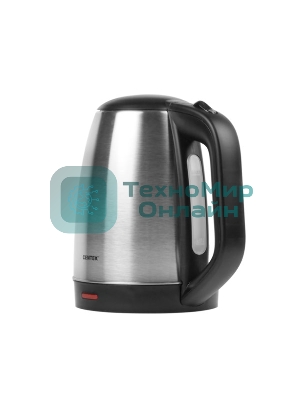 Чайник Centek CT-1070 матовый черный/серебристый 1.5л