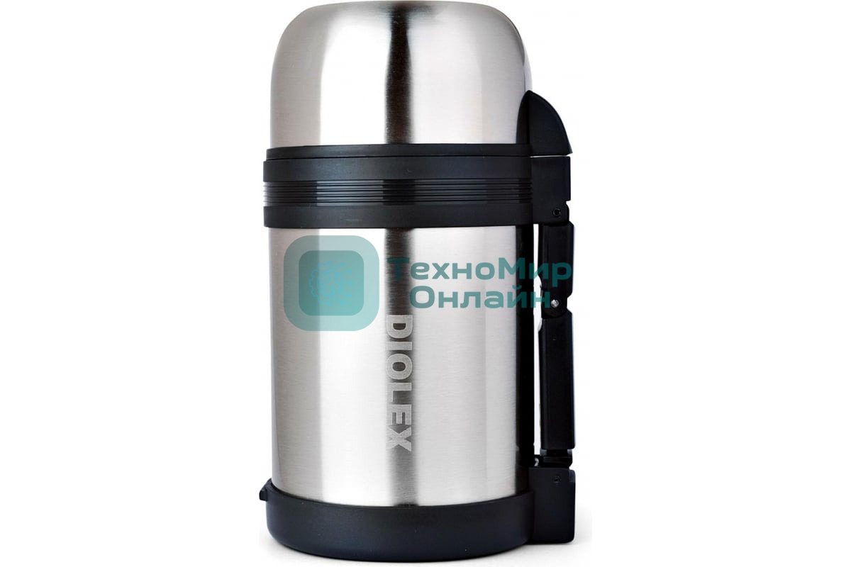 Термос Diolex DXU-1000-1 1000 мл, универсальный, ремешок в комплекте, из нержавеющей стали