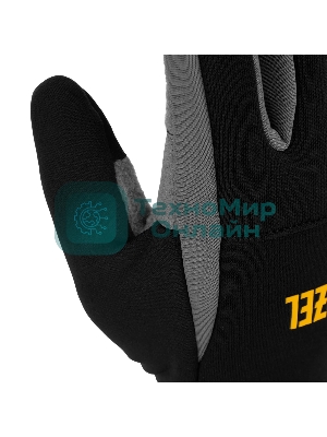 Перчатки универсальные Denzel 68087 искусственный мех, работа с сенсорным экраном, размер 9