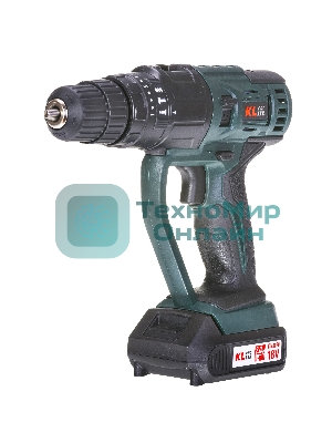 Дрель-шуруповерт Klpro KLMS18-20, 18 В, 2 Ач, 28 Нм, щеточный, ударный