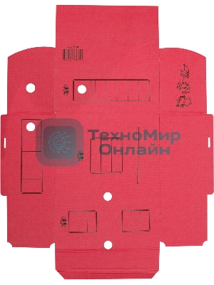 Короб архивный Silwerhof 1914769 микрогофрокартон корешок 150мм, красный (упаковка: 3шт)