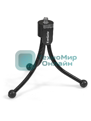 Веб-камера ExeGate BlackView C525 HD 1280x720, 30 кадр/с, USB Type-A, микрофон (шумоподавление), шторка приватности, универсальное крепление, штатив в комплекте