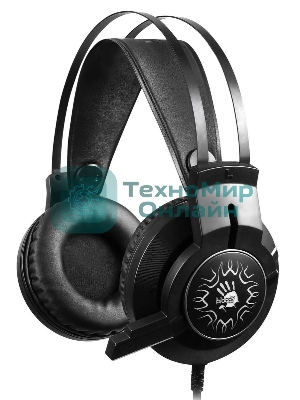 Гарнитура Bloody J437 чёрный, проводная, подсветка