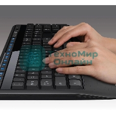 Комплект клавиатура+мышь Logitech MK345 беспроводной, USB, 1000 DPI, чёрный/серый