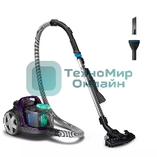 Пылесос Philips FC9571/01 черный/фиолетовый, 410/1900 Вт, уборка сухая, пылесборник контейнер 1.5 л
