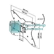 Кронштейн LE'STER LST-201.01 ТВ 10