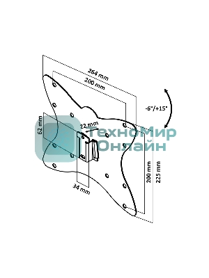 Кронштейн LE'STER LST-201.01 ТВ 10