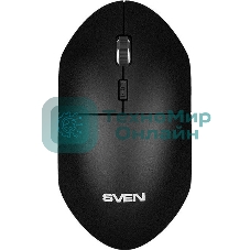 Мышь беспроводная SVEN RX-515SW черный, 1600 dpi, радиоканал, USB, кнопки - 4