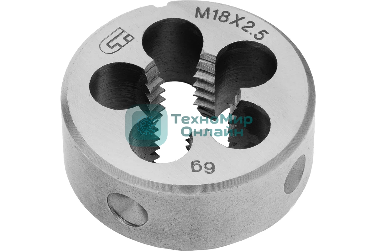 Плашка Сибртех М18x2,5 мм
