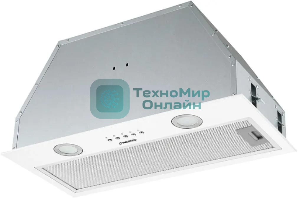 Вытяжка встраиваемая Maunfeld Trapeze 602M белый, 60 см, 1150 куб. м/ч, 54 дБ