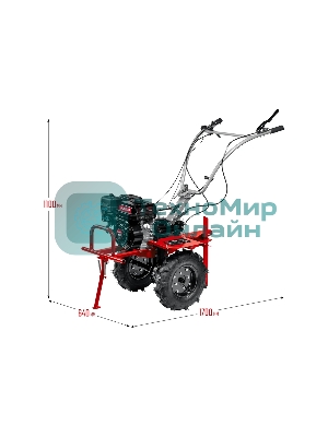 Мотоблок ЗУБР МТШ-500 бензиновый с ВОМ, 212 см3