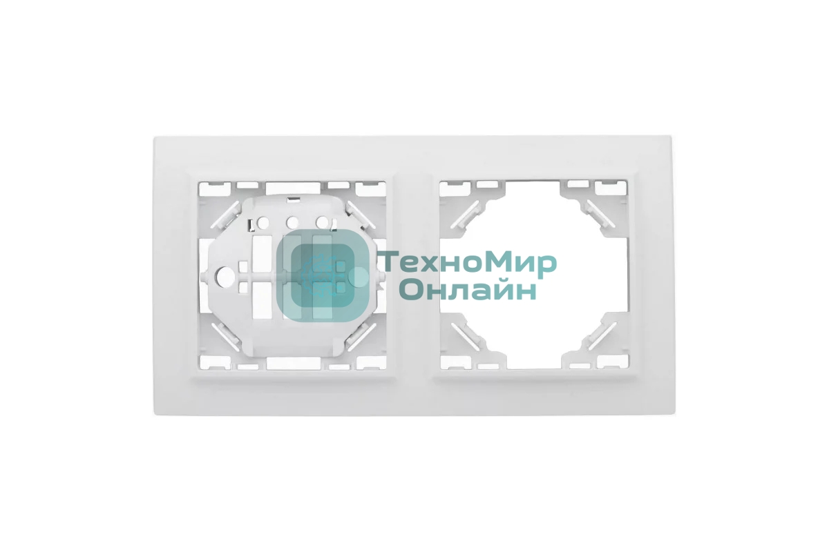 Рамка 2-м Минск горизонтальная белый Basic EKF ERM-G-302-10