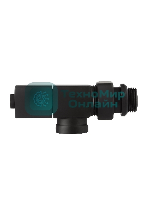 Набор дизайн-вентилей CUBE, осевой черный 1/2