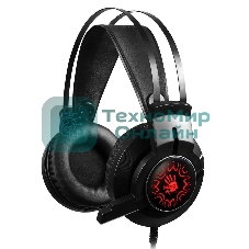 Гарнитура Bloody J437 чёрный, проводная, подсветка