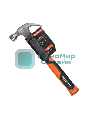 Молоток столярный Patriot СHF-450 с фиберглассовой рукояткой, 450г