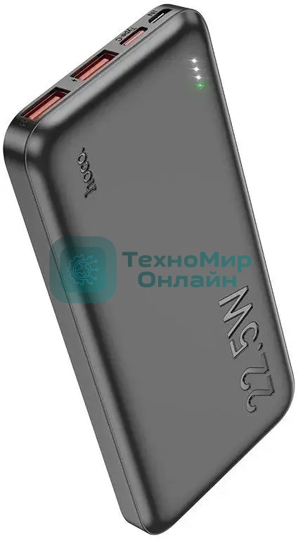 Портативный аккумулятор Hoco J101 Astute 10000mAh QC3.0/PD3.0 22.5W 5A 2xUSB-A/USB-C черный