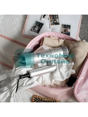 Фен Aresa AR-3230 серебристый, 1250 Вт, компактный