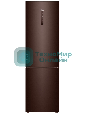 Холодильник Haier C4F740CLBGU1 коричневый двухкамерный 286/115л морозилка снизу, No Frost