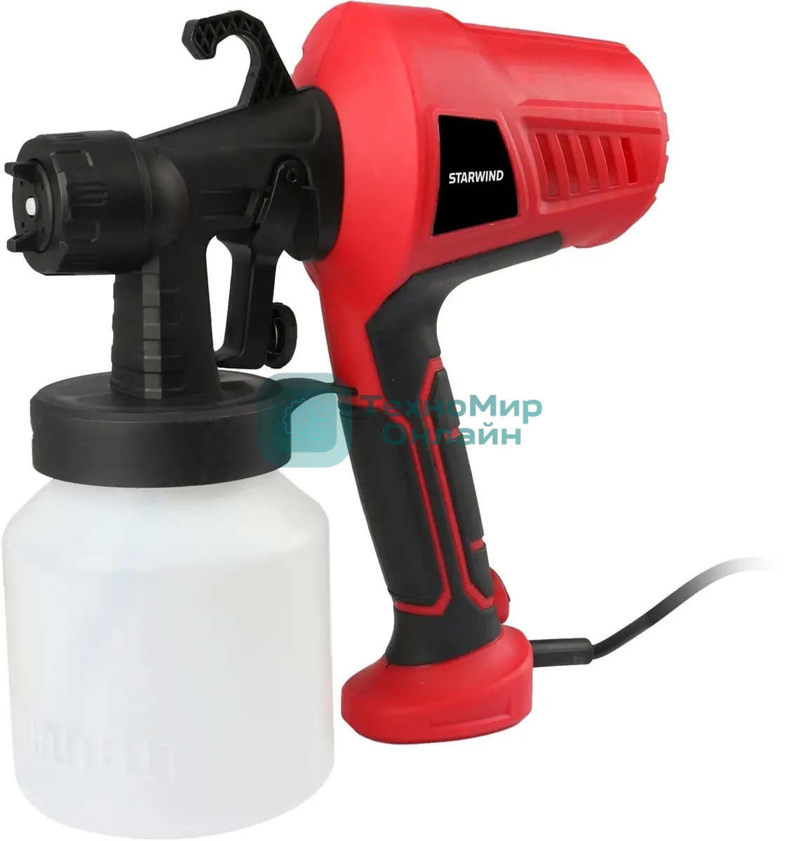 Краскопульт электрический Starwind SG450 400Вт бак:800мл 650мл/мин