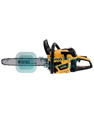 Пила цепная бензиновая Denzel DS-5218, шина 45 см, 52см3, 3 л.с., шаг 0,325, паз 1,5 мм, 72 зв