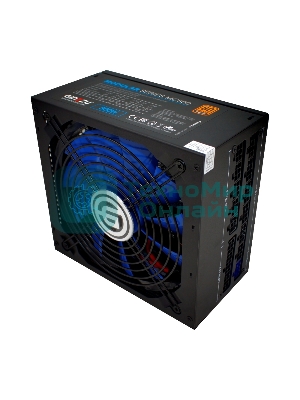 Блок питания Ginzzu MC800 14CM 80+Bronze черный