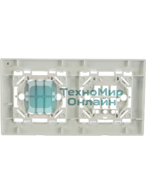 Рамка 2-м Минск горизонтальная белый Basic EKF ERM-G-302-10