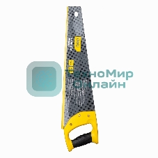 Ножовка по дереву Deli DL6845A 450мм Материал: 65Mn. Термообработанная поверхность. Шлифовка зубов с 3-х сторон. Литая ручка из двухкомпонентного противоударного пластика.