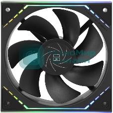 Кулер для корпуса Thermalright TL-M12R Reverse (124x120x25mm, 4-pin PWM, ARGB, 42.6CFM, 23.2dBA, 1500RPM, черный)