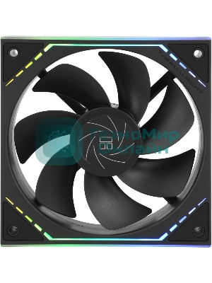 Кулер для корпуса Thermalright TL-M12R Reverse (124x120x25mm, 4-pin PWM, ARGB, 42.6CFM, 23.2dBA, 1500RPM, черный)