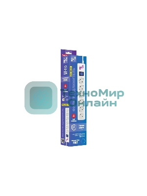 Сетевой фильтр PowerCube Фильтр-удлинитель (SPG(5+1)-16B-5M) 6 розеток, 5м,16А/3,5 кВт, белый