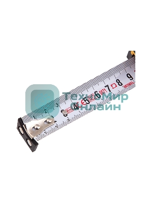 Рулетка Denzel 8м х 25мм, двухкомп. корпус, магнитный обрезиненный зацеп