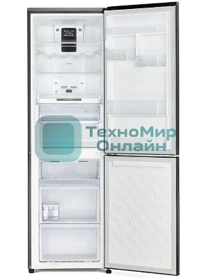 Холодильник Hitachi R-BG410PUC6X XGR серый двухкамерный 215/105л морозилка снизу, No Frost