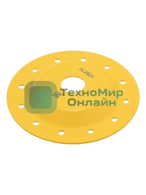 Чашка твердосплавная зачистная Denzel 125 мм, плоская, крупное зерно #8