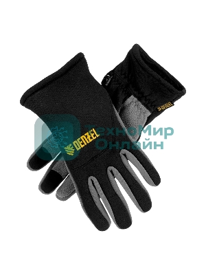 Перчатки универсальные Denzel 68087 искусственный мех, работа с сенсорным экраном, размер 9