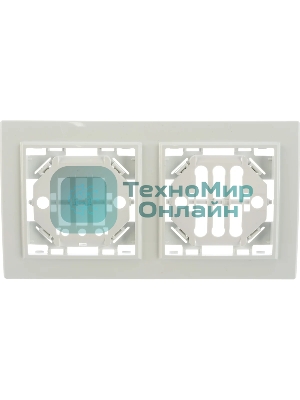 Рамка 2-м Минск горизонтальная белый Basic EKF ERM-G-302-10