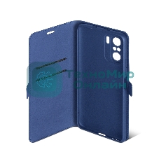 Чехол (флип-кейс) DF poFlip-04, для Xiaomi Poco F3, синий df poflip-04 (blue)