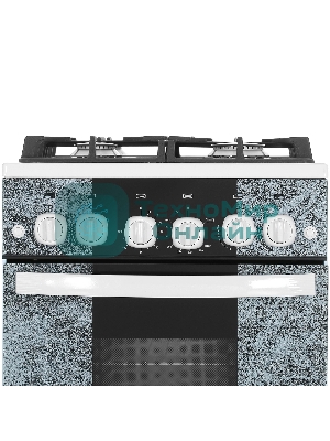 Плита газовая Gefest 5500-02 0113 мрамор, конфорок 4 шт, духовка 52 л, 50 см x 85 см x 58.5 см