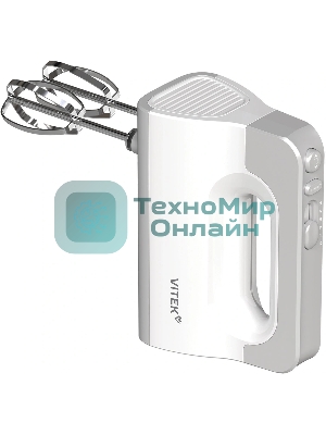 Миксер ручной Vitek VT-HM5001 800Вт белый/серебристый