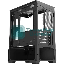 Корпус Bloody CC-125-BK, Mini-Tower, чёрный