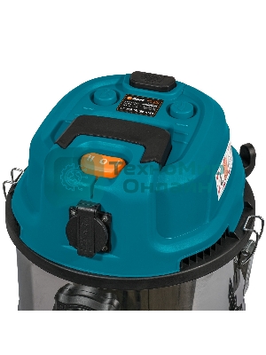 Строительный пылесос Bort BSS-1640-STORM синий, 270/1600 Вт, уборка сухая/влажная, пылесборник мешок/контейнер, 40 л